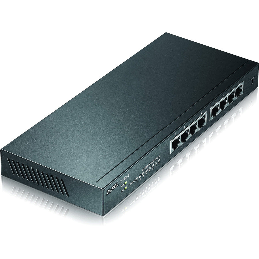 Commutateur intelligent géré GbE 8 ports ZYXEL GS1900-8
