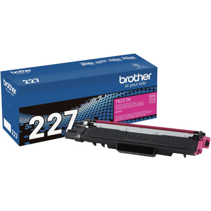Brother TN-227M Original High Yield Laser Toner Cartridge - Magenta - 1 Each TN227M