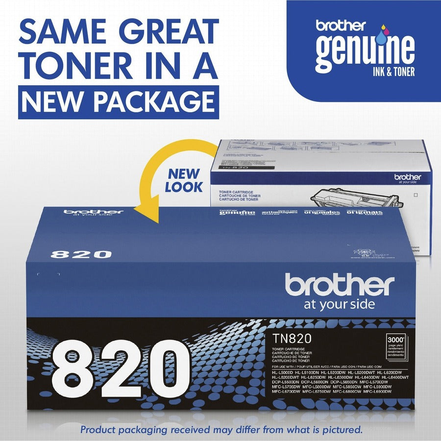 Cartouche de toner d'origine Brother TN820 TN820