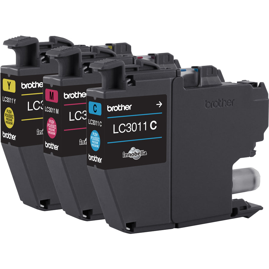 Brother LC30113PKS Original Standard Yield Inkjet Ink Cartridge - Tri-pack - Cyan, Magenta, Yellow - 2 / Pack LC30113PKS