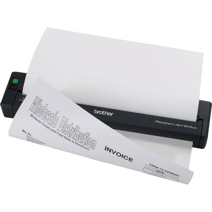 Brother PocketJet 6 Plus Direct Thermal Printer - Monochrome - Portable - Thermal Paper Print - USB - Bluetooth - Battery Included PJ663-K