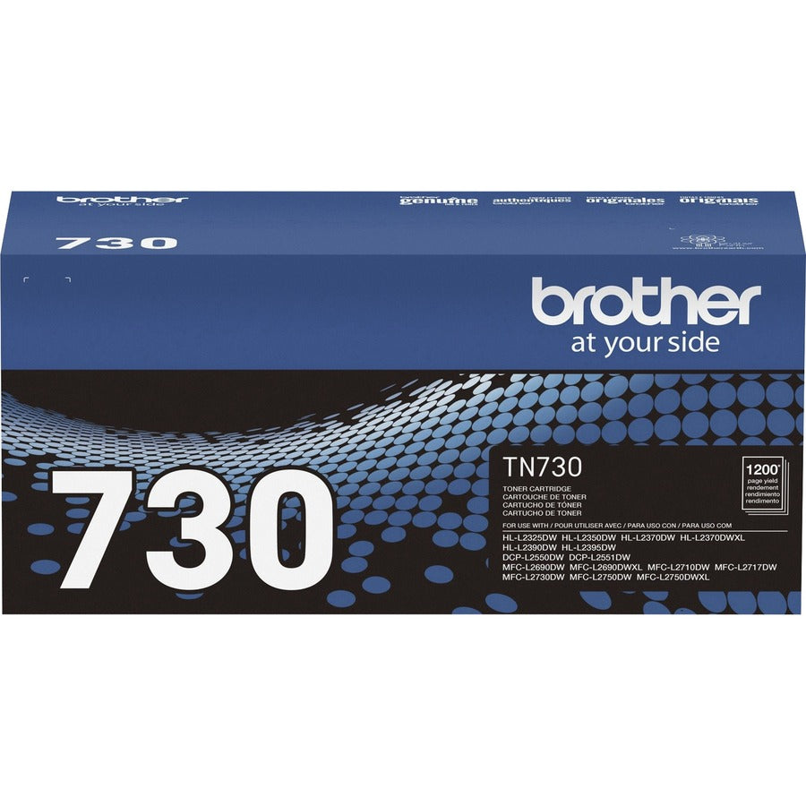Cartouche de toner d'origine Brother TN-730 - Noir TN-730