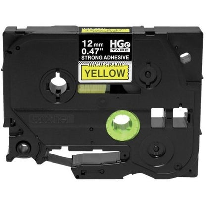 Ruban adhésif extra-fort noir sur jaune pour étiquettes Brother HGES6315PK HGES6315PK
