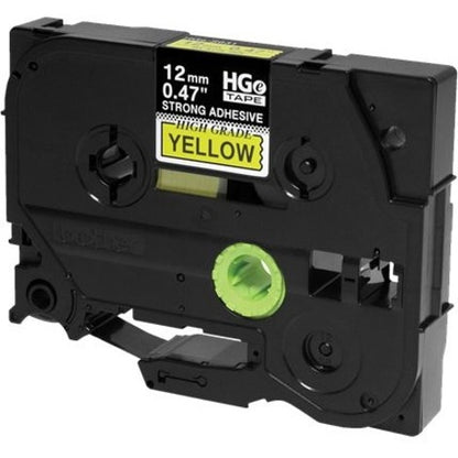 Ruban adhésif extra-fort noir sur jaune pour étiquettes Brother HGES6315PK HGES6315PK