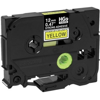Ruban adhésif extra-fort noir sur jaune pour étiquettes Brother HGES6315PK HGES6315PK
