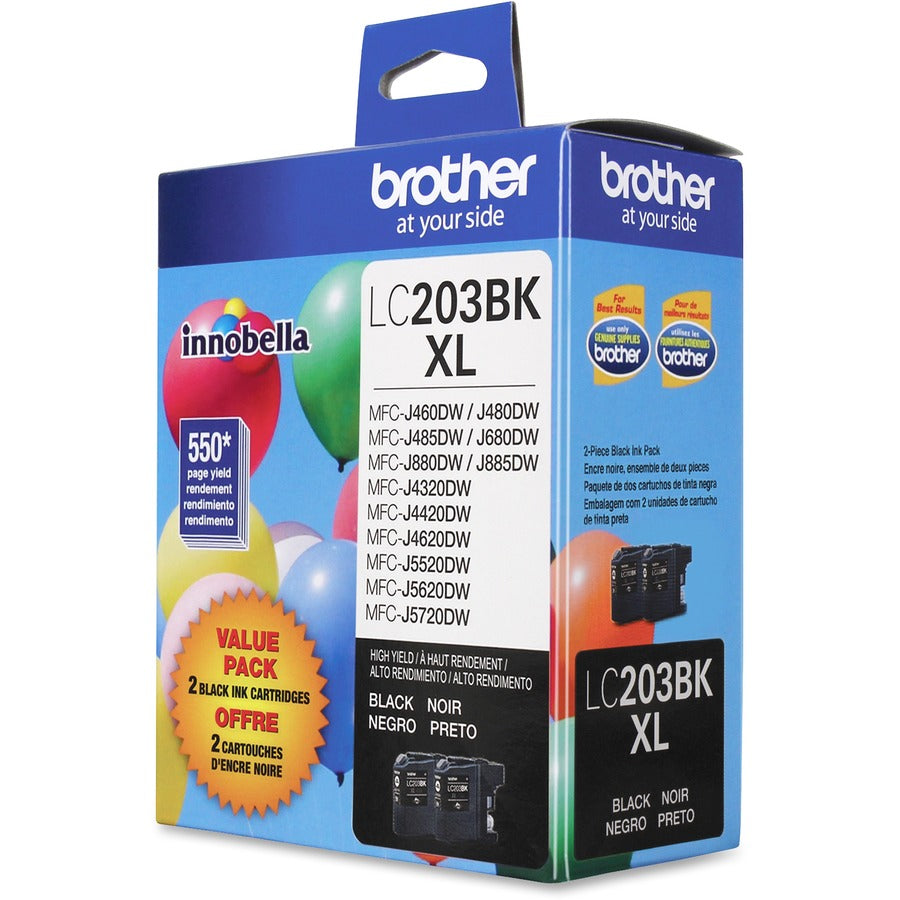 Brother Innobella LC2032PKS Original High Yield Inkjet Ink Cartridge - Black - 2 / Pack LC2032PKS