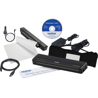 Brother PocketJet PJ763MFI Mobile Direct Thermal Printer - Monochrome - Portable - Label/Receipt Print - USB - Bluetooth - Battery Included PJ763MFI-WK