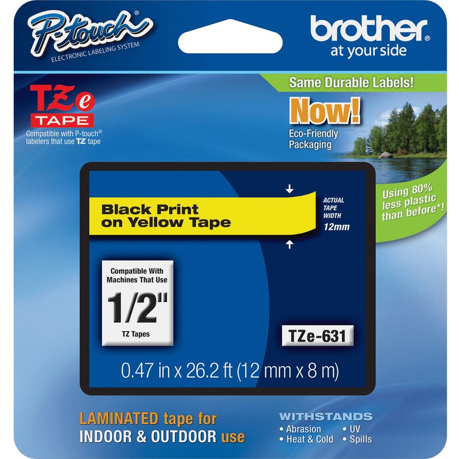 Cartouches de ruban laminé Brother P-touch TZe TZE631