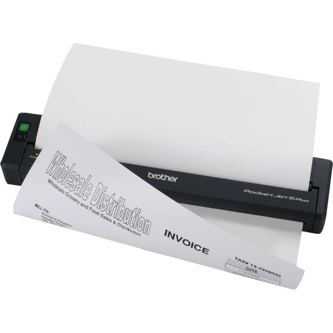 Brother PocketJet PocketJet 6 Plus Direct Thermal Printer - Monochrome - Portable - Plain Paper Print - USB - Bluetooth PJ663