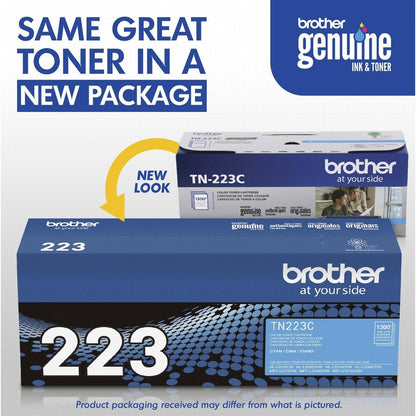 Brother TN-223C Original Standard Yield Laser Toner Cartridge - Cyan - 1 Each TN223C