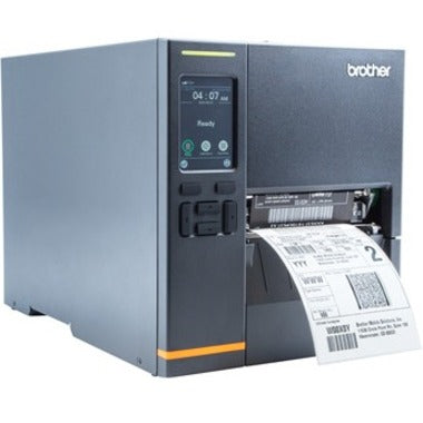 Imprimante de bureau à transfert thermique/direct Brother TJ-4121TN - Monochrome - Impression d'étiquettes/reçus - Ethernet - USB - Série TJ4121TN