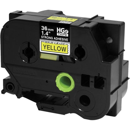 Brother HGES6615PK Black on Yellow Extra-Strength Adhesive Label Tape HGES6615PK