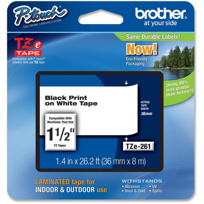 Brother P-Touch TZe Laminated Tape TZE-261