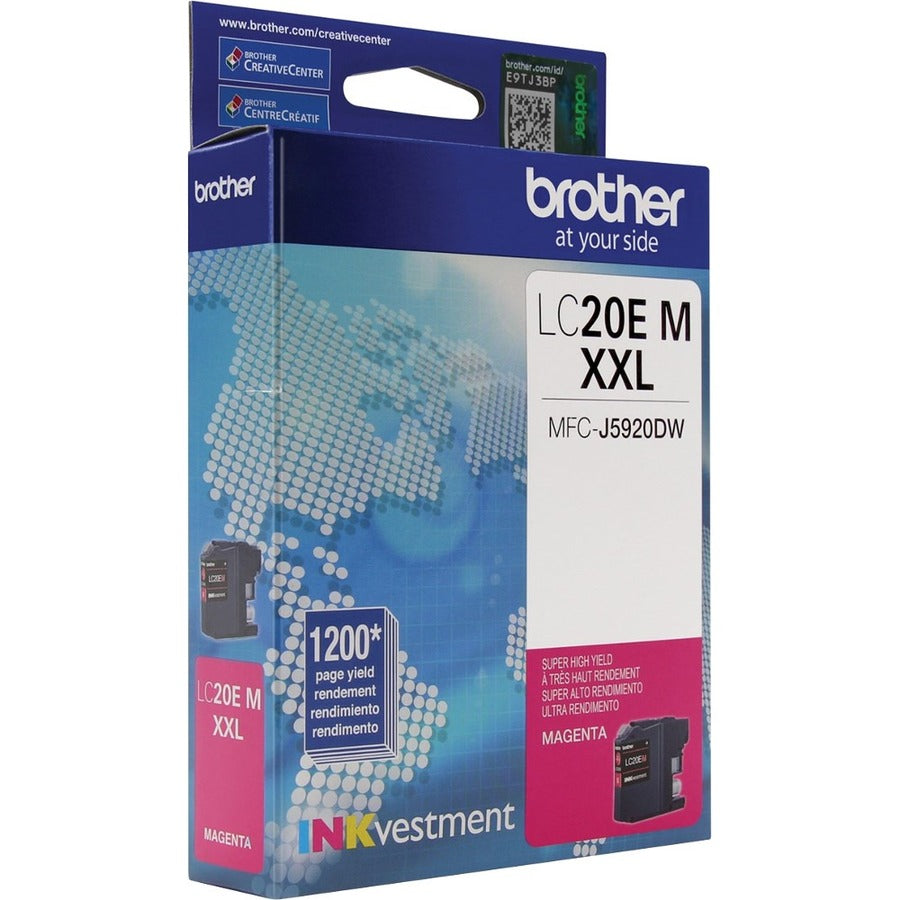 Cartouche d'encre à jet d'encre à rendement très élevé (série XXL) Brother INKvestment LC20EMS - Pack magenta LC20EMS