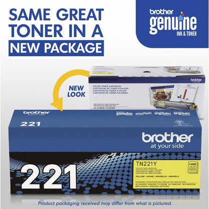 Cartouche de toner d'origine Brother TN221Y TN221Y