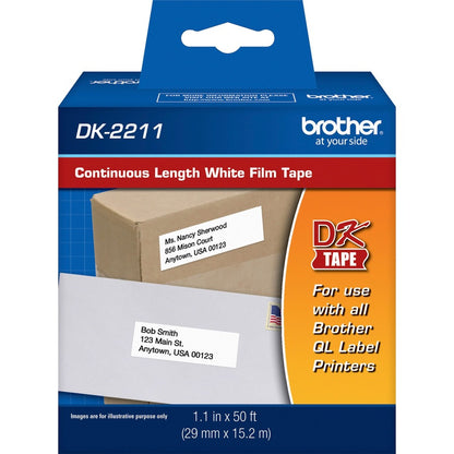 Brother Continuous Length White Film DK Tape DK2211