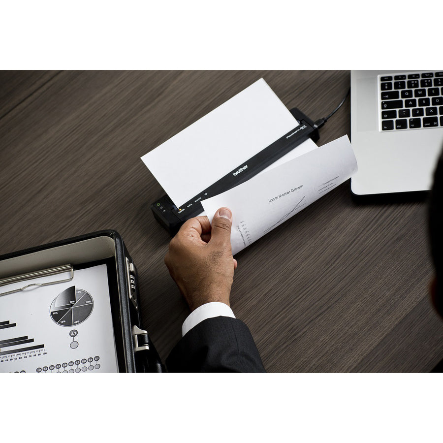 Imprimante thermique directe Brother PocketJet PJ773 - Monochrome - Portable - Impression sur papier ordinaire - USB PJ773