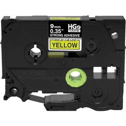 Brother HGES6215PK Black on Yellow Extra-Strength Adhesive Label Tape HGES6215PK