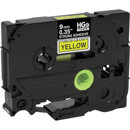 Brother HGES6215PK Black on Yellow Extra-Strength Adhesive Label Tape HGES6215PK