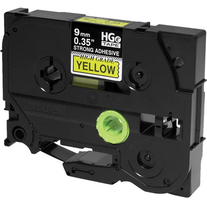 Brother HGES6215PK Black on Yellow Extra-Strength Adhesive Label Tape HGES6215PK