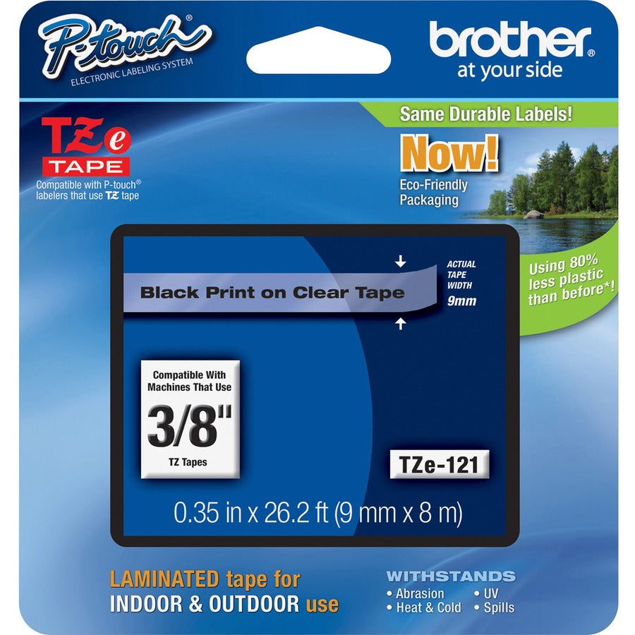 Brother P-touch TZe Laminated Tape Cartridges TZE121
