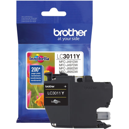 Brother LC3011YS Original Standard Yield Inkjet Ink Cartridge - Single Pack - Yellow - 1 Each LC3011YS