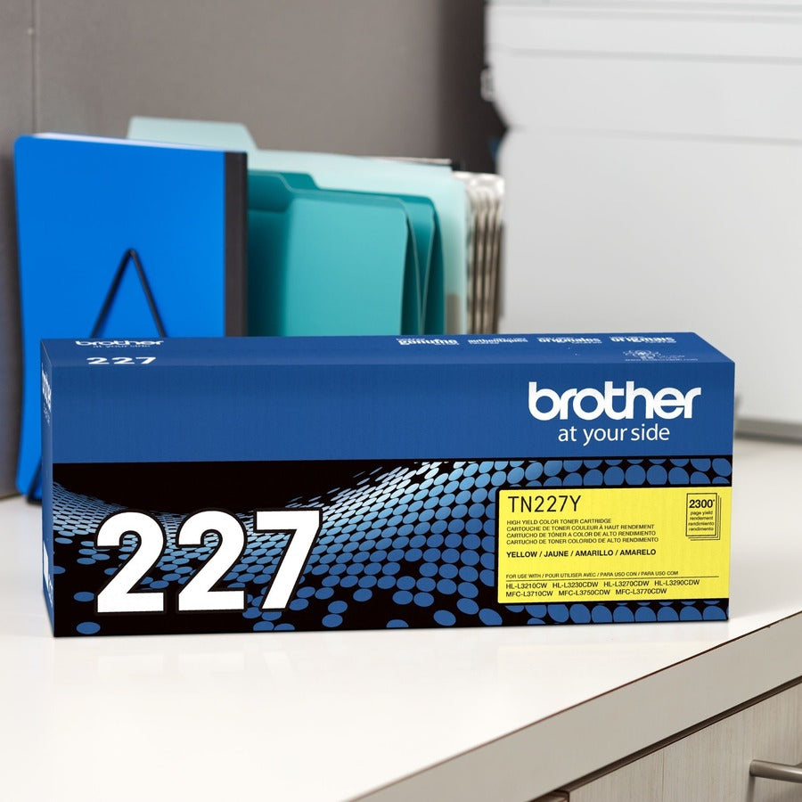 Brother TN-227Y Original High Yield Laser Toner Cartridge - Yellow - 1 Each TN227Y
