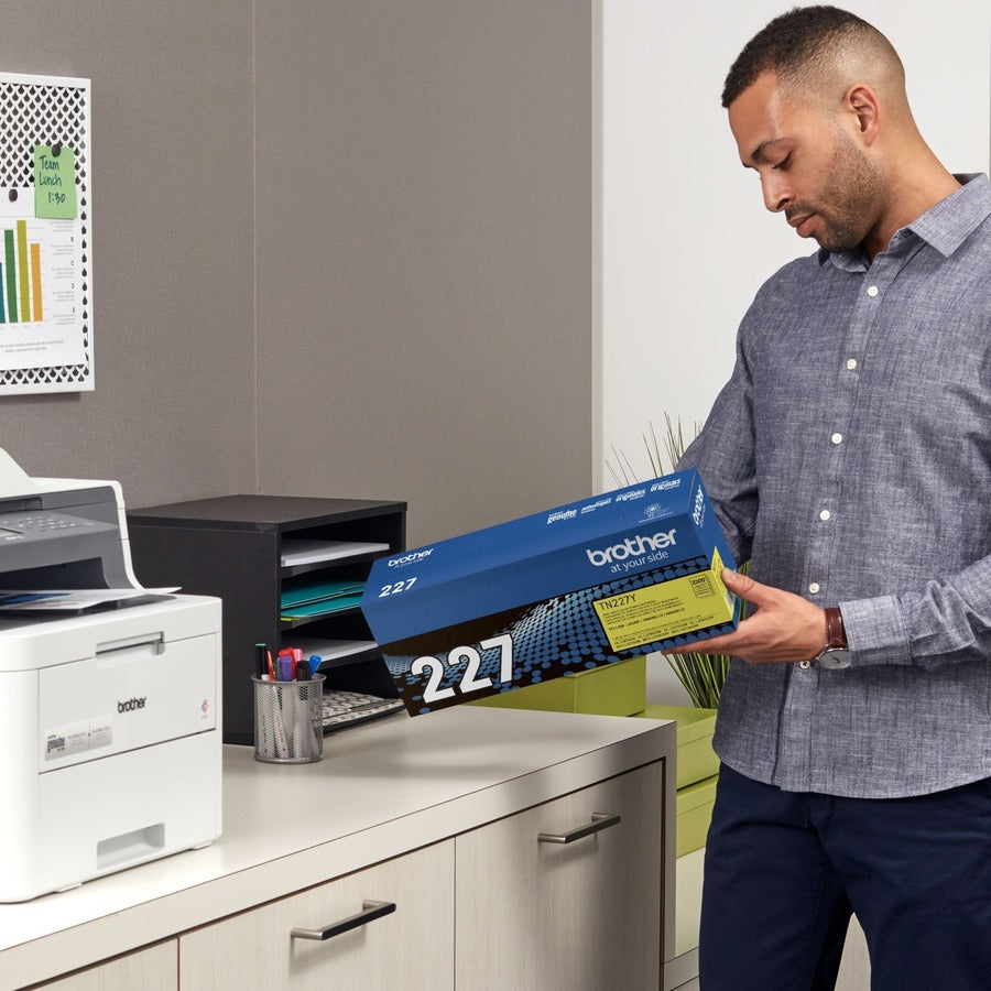 Brother TN-227Y Original High Yield Laser Toner Cartridge - Yellow - 1 Each TN227Y