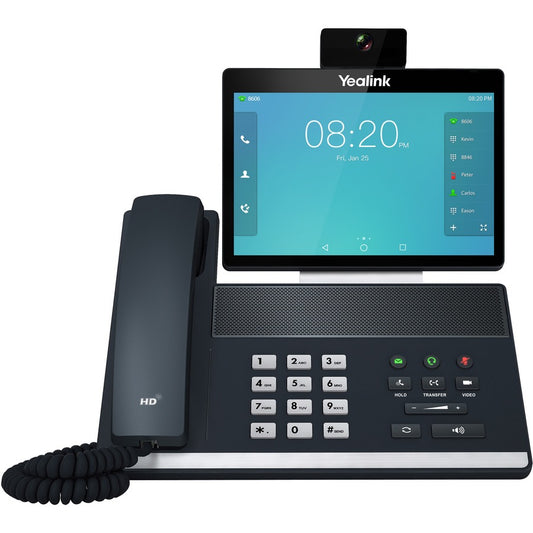 Téléphone IP Yealink VP59 - Avec/Sans Fil - Avec/Sans Fil - Bluetooth, Wi-Fi - Sur Table, Montage Mural - Gris Classique VP59G