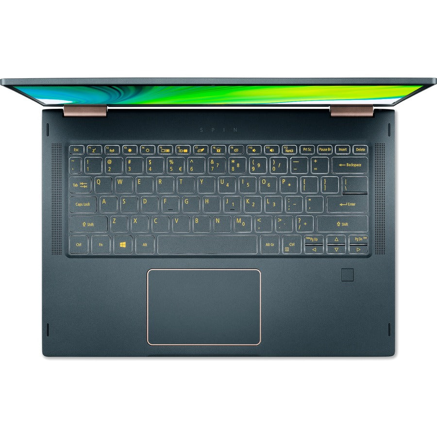 Acer Spin 7 SP714-61NA SP714-61NA-S1QA Ordinateur portable 2 en 1 à écran tactile 4G LTE 14" - Full HD - 1920 x 1080 - Qualcomm Kryo 495 Octa-core (8 cœurs) 3 GHz - 8 Go de RAM - 512 Go de mémoire flash - Bleu NX.A4NAA.001