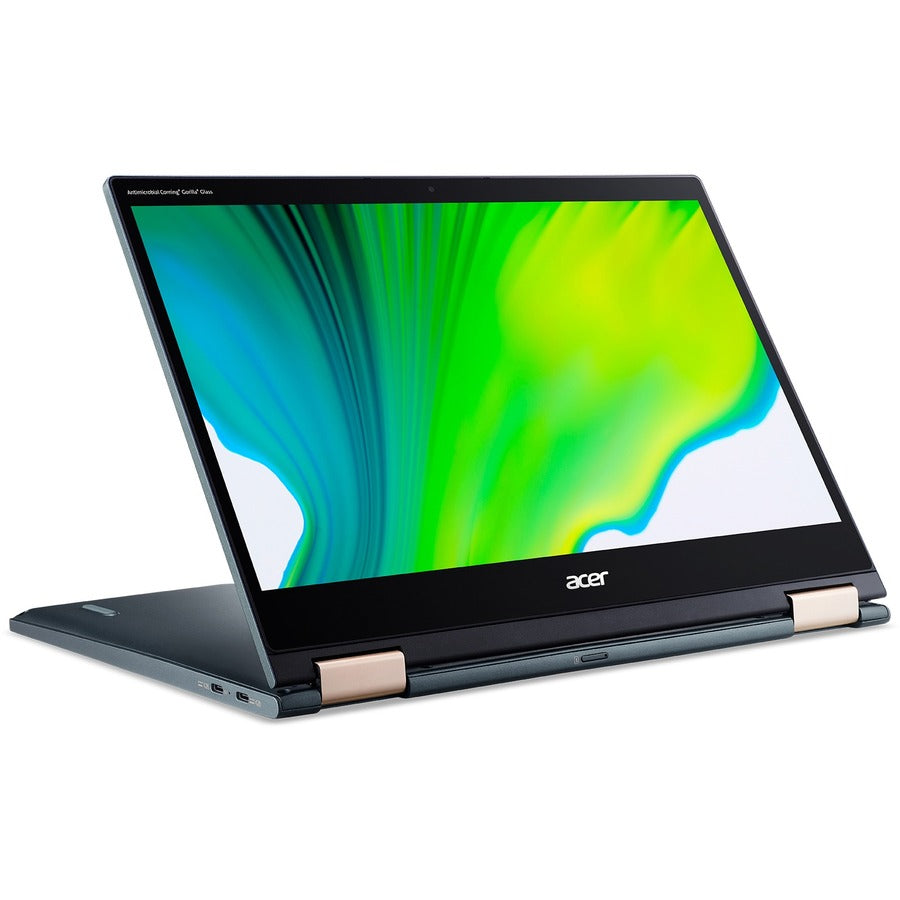 Acer Spin 7 SP714-61NA SP714-61NA-S1QA Ordinateur portable 2 en 1 à écran tactile 4G LTE 14" - Full HD - 1920 x 1080 - Qualcomm Kryo 495 Octa-core (8 cœurs) 3 GHz - 8 Go de RAM - 512 Go de mémoire flash - Bleu NX.A4NAA.001