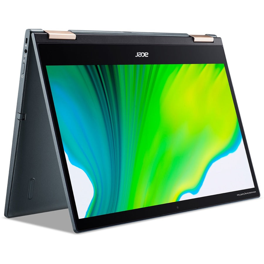 Acer Spin 7 SP714-61NA SP714-61NA-S1QA Ordinateur portable 2 en 1 à écran tactile 4G LTE 14" - Full HD - 1920 x 1080 - Qualcomm Kryo 495 Octa-core (8 cœurs) 3 GHz - 8 Go de RAM - 512 Go de mémoire flash - Bleu NX.A4NAA.001