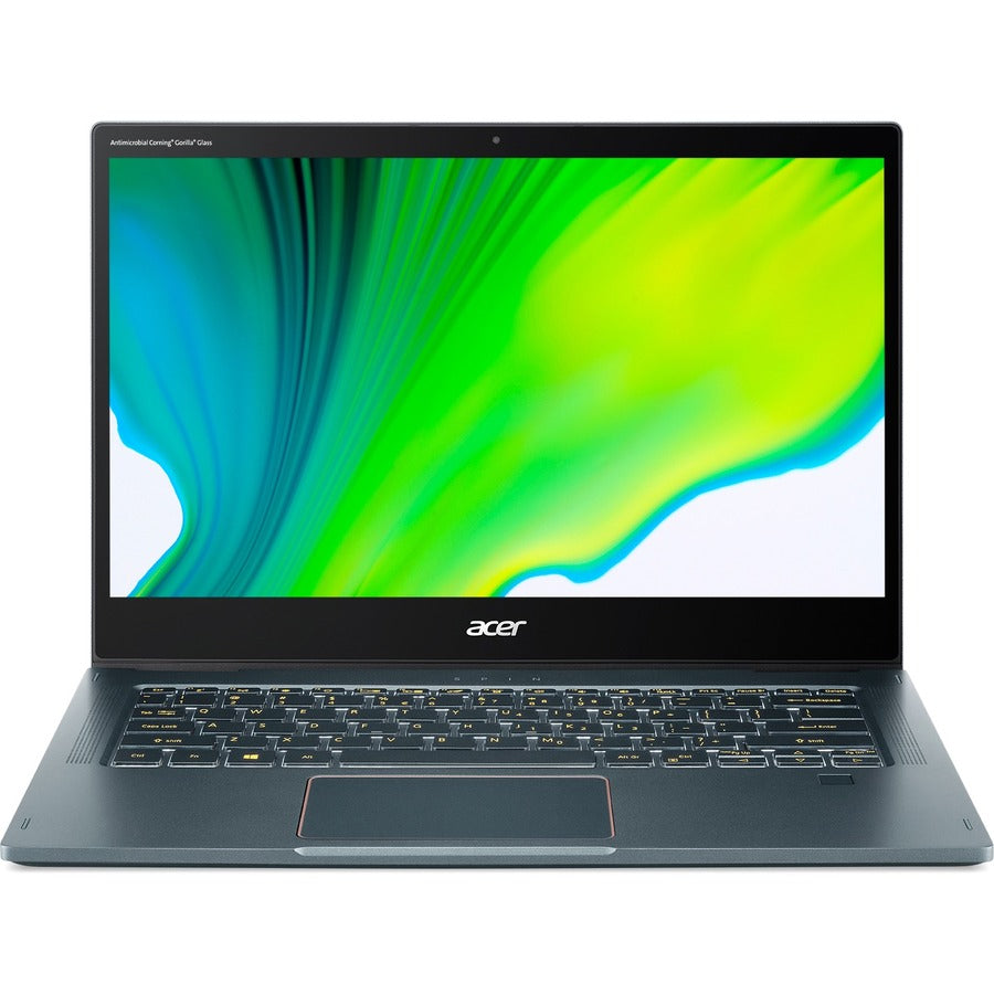 Acer Spin 7 SP714-61NA SP714-61NA-S1QA Ordinateur portable 2 en 1 à écran tactile 4G LTE 14" - Full HD - 1920 x 1080 - Qualcomm Kryo 495 Octa-core (8 cœurs) 3 GHz - 8 Go de RAM - 512 Go de mémoire flash - Bleu NX.A4NAA.001