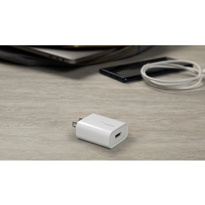 Belkin BOOST&uarr;CHARGE  USB-A Wall Charger 18W with Quick Charge 3.0 WCA001DQWH
