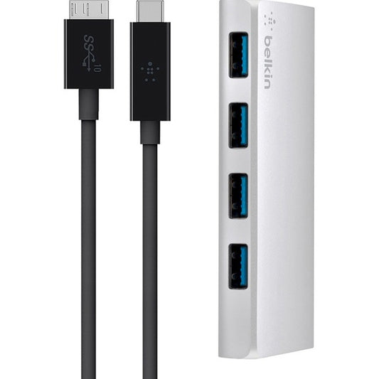 Hub Belkin USB 3.0 4 ports + câble USB-C F4U088tt