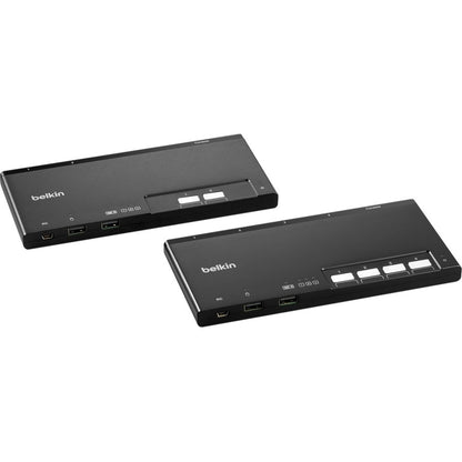 Belkin 4-Port Modular Secure KM Switch PP4.0 W/ Remote F1DN004MOD-KM-4