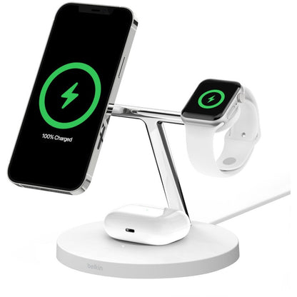 Chargeur sans fil Belkin BOOST↑CHARGE Pro 3-en-1 avec MagSafe WIZ009TTWH