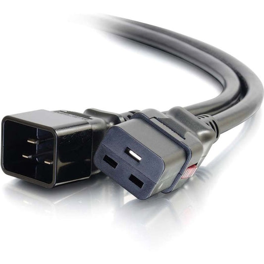 Cordon d'alimentation verrouillable C2G 15 pieds C19 à C20 15 A 250 V Noir 10368