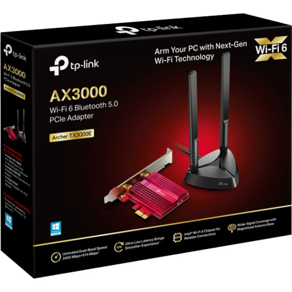 Adaptateur combiné Wi-Fi/Bluetooth 5.0 IEEE 802.11ax TP-Link Archer TX3000E ARCHER TX3000E