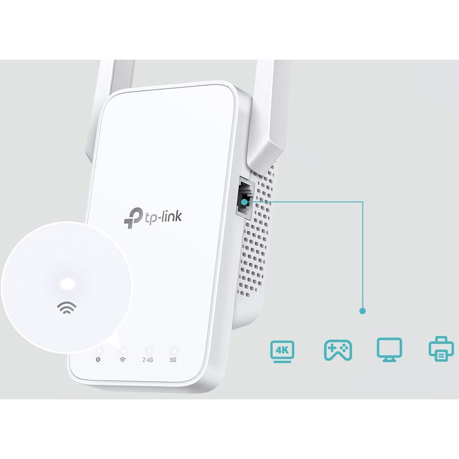 Prolongateur de portée sans fil double bande IEEE 802.11ac 733 Mbit/s TP-Link RE215 RE215