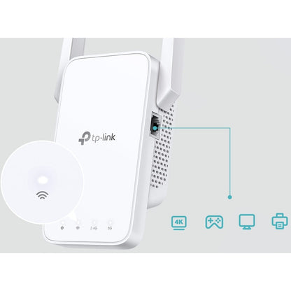 Prolongateur de portée sans fil double bande IEEE 802.11ac 733 Mbit/s TP-Link RE215 RE215