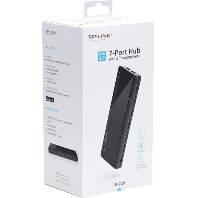 TP-Link 7-Port USB Hub with 2-port Power Charge Ports UH720