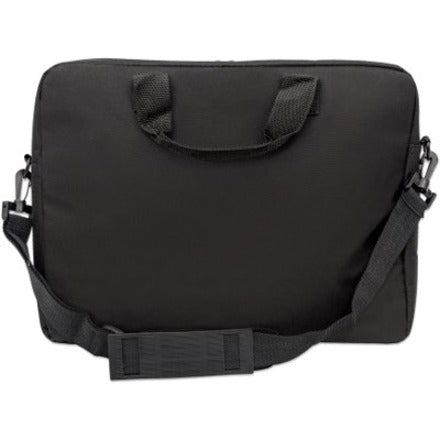Manhattan London Laptop Bag 15.6" , Top Loader, Black, LOW COST, Accessories Pocket, Shoulder Strap (removable), Cheaper alternative to Targus TAR300, Notebook Case, Three Year Warranty 438889