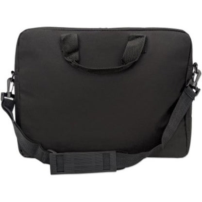 Manhattan London Laptop Bag 15.6" , Top Loader, Black, LOW COST, Accessories Pocket, Shoulder Strap (removable), Cheaper alternative to Targus TAR300, Notebook Case, Three Year Warranty 438889