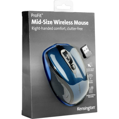 Souris sans fil Kensington Pro Fit de taille moyenne, gris graphite 72421