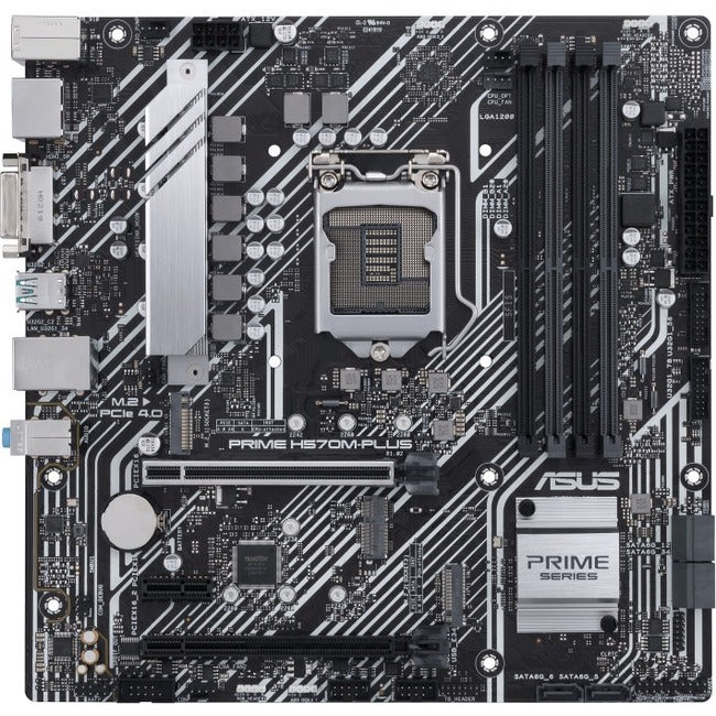 Carte mère de bureau Asus Prime H570M-PLUS/CSM - Chipset Intel - Socket LGA-1200 - Mémoire Intel Optane compatible - Micro ATX PRIME H570M-PLUS/CSM