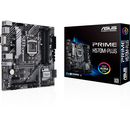 Carte mère de bureau Asus Prime H570M-PLUS/CSM - Chipset Intel - Socket LGA-1200 - Mémoire Intel Optane compatible - Micro ATX PRIME H570M-PLUS/CSM