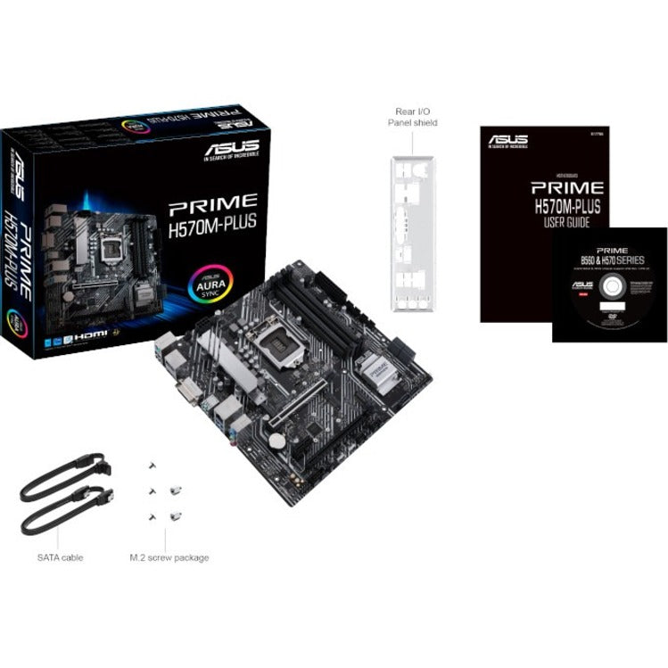 Carte mère de bureau Asus Prime H570M-PLUS/CSM - Chipset Intel - Socket LGA-1200 - Mémoire Intel Optane compatible - Micro ATX PRIME H570M-PLUS/CSM
