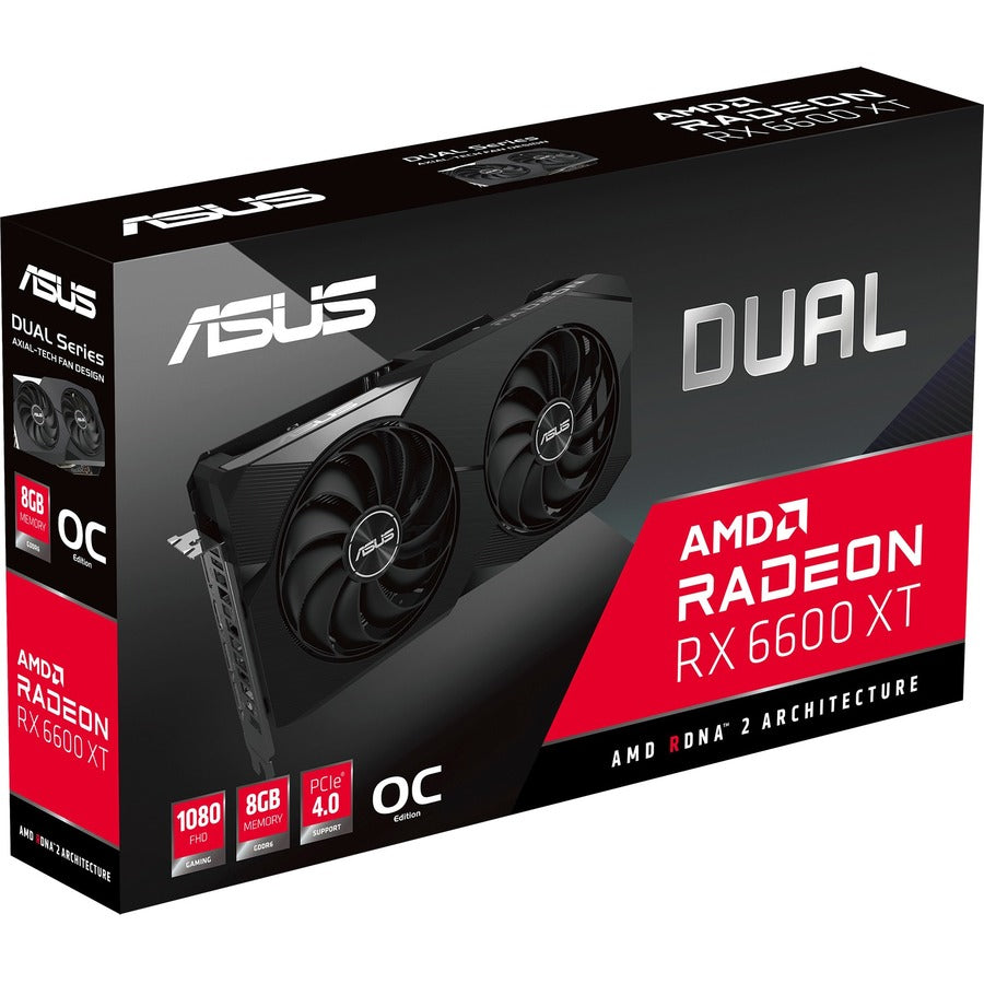 Carte graphique Asus AMD Radeon RX 6600 XT - 8 Go GDDR6 DUAL-RX6600XT-O8G