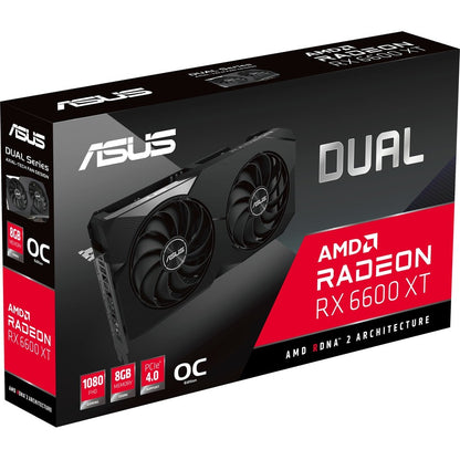 Carte graphique Asus AMD Radeon RX 6600 XT - 8 Go GDDR6 DUAL-RX6600XT-O8G